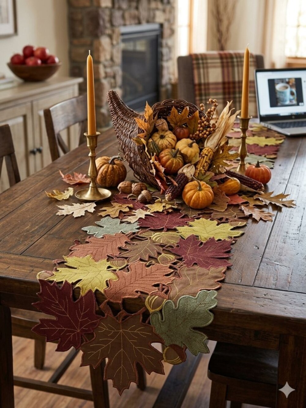 Celebrate Fall Harvest Collection Table Runner NWT